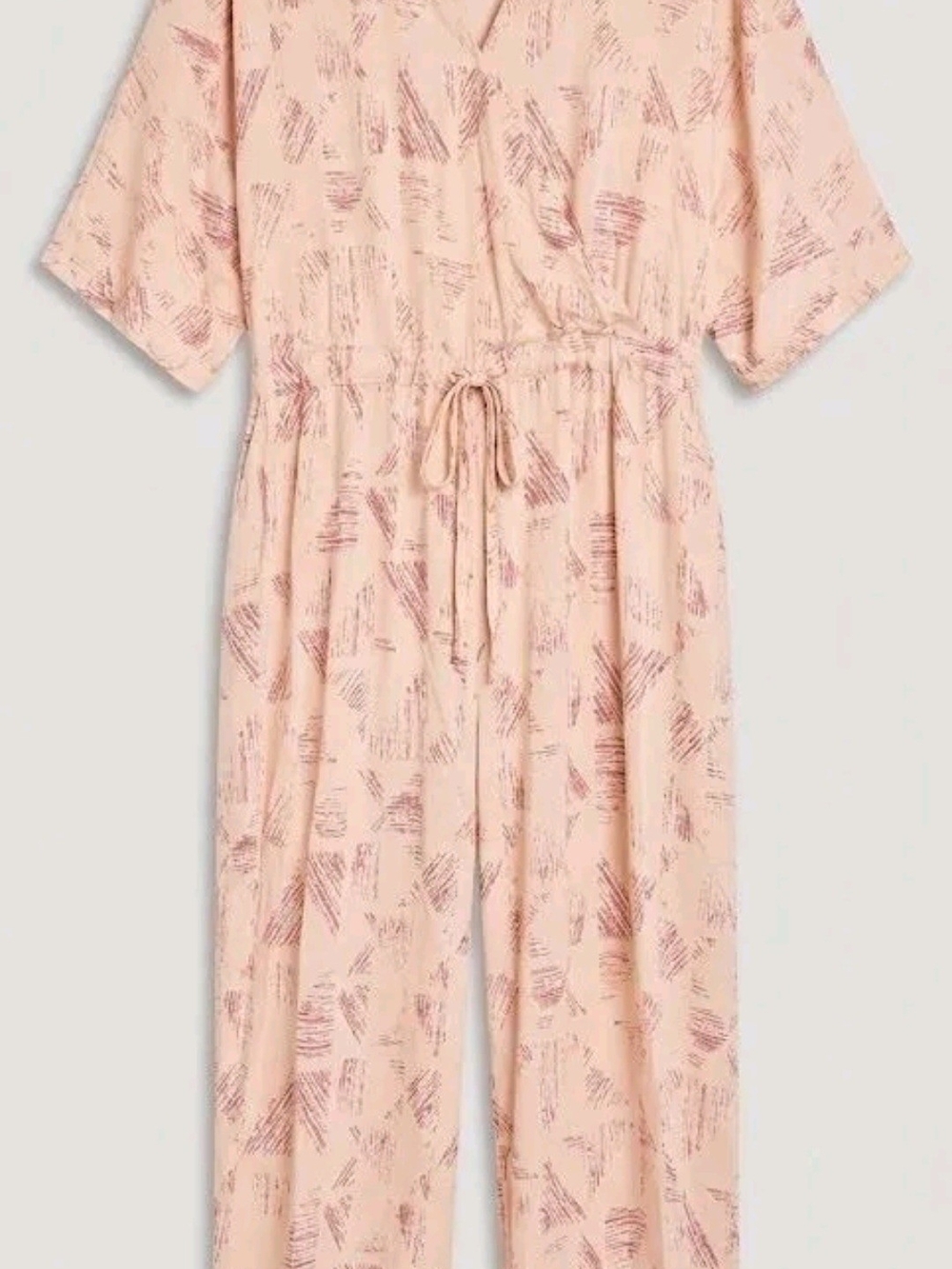 Melissa McCarthy Pink Printed Kids Pajama Jumpsuit